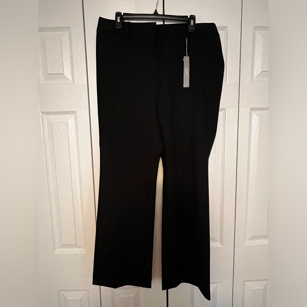NWT 🏷️ LOFT Marisa Trouser Pant - Black  (12)